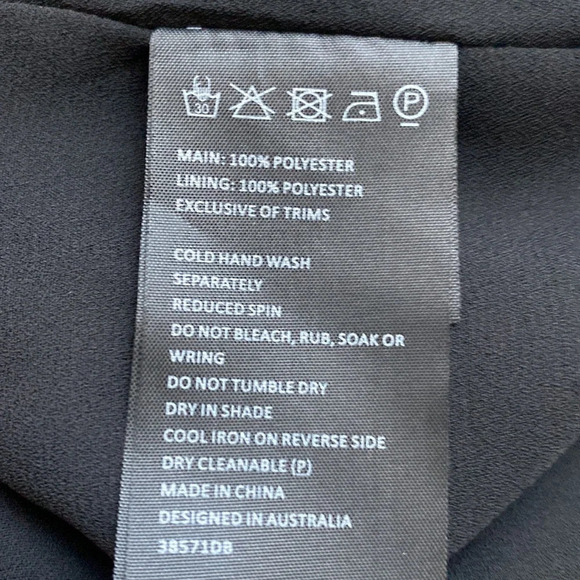 Bardot Black Hibiscus Floral Button Front Satin Midi Slip Dress Size 4 - Picture 9 of 9